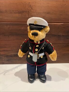 🪖‼️Marine Corp Bear- Black, Navy & White‼️🪖